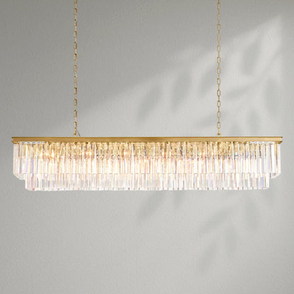 1920s Odeom Rectangular Chandelier - Lightings Menu