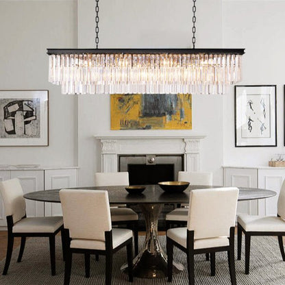 1920s Odeom Rectangular Chandelier - Lightings Menu