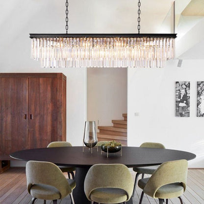 1920s Odeom Rectangular Chandelier - Lightings Menu