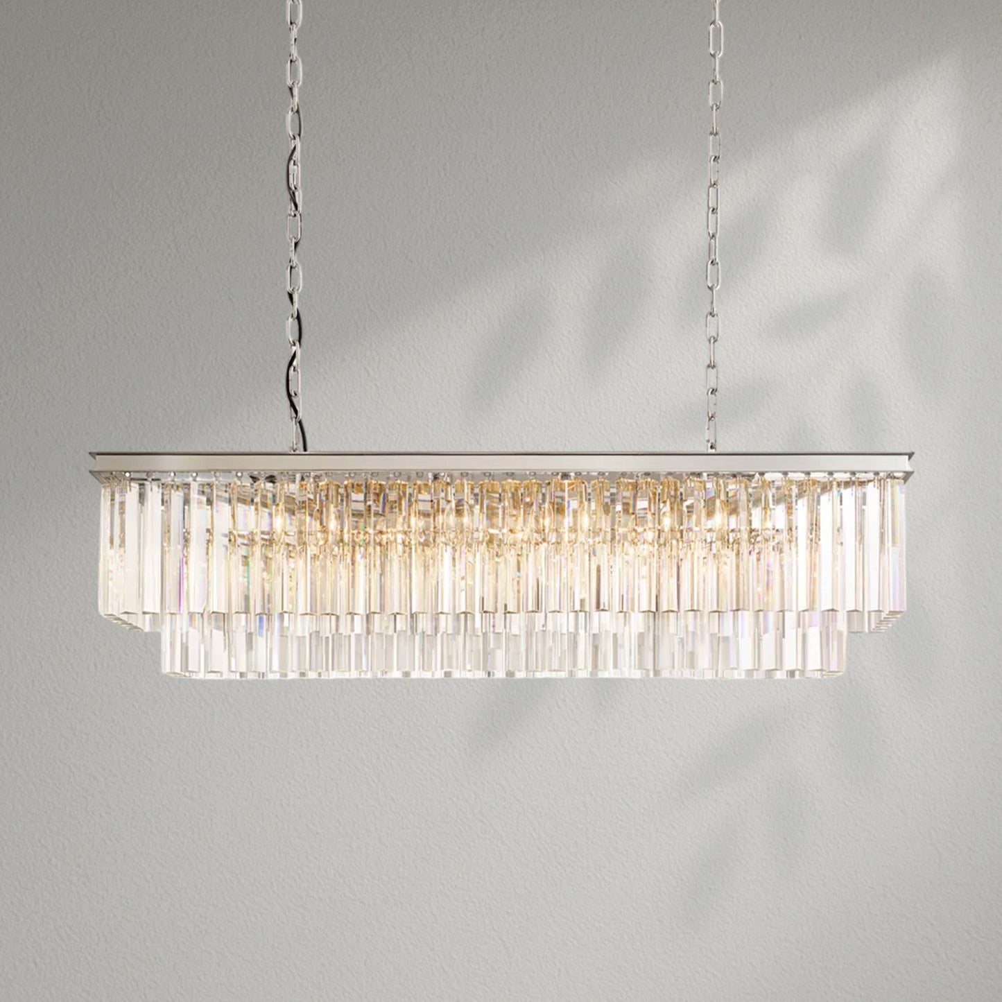 1920s Odeom Rectangular Chandelier - Lightings Menu