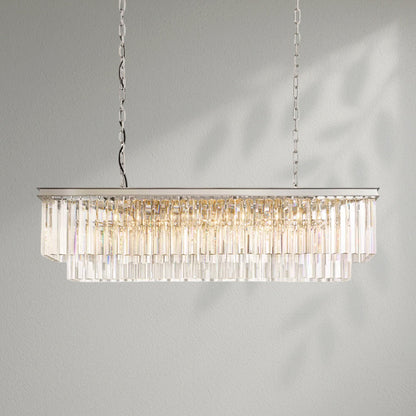 1920s Odeom Rectangular Chandelier - Lightings Menu