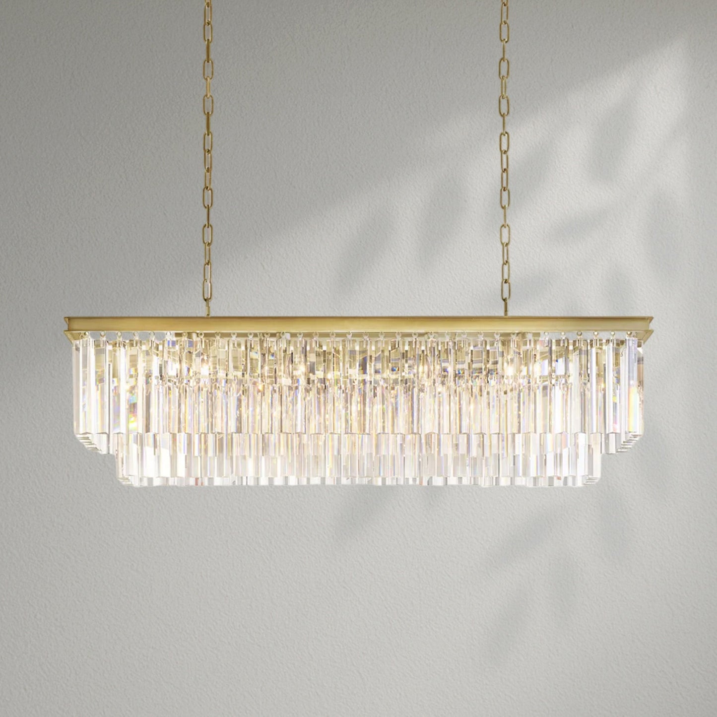 1920s Odeom Rectangular Chandelier - Lightings Menu