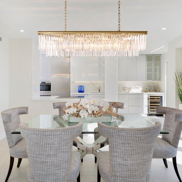 1920s Odeom Rectangular Chandelier - Lightings Menu
