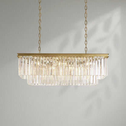 1920s Odeom Rectangular Chandelier - Lightings Menu