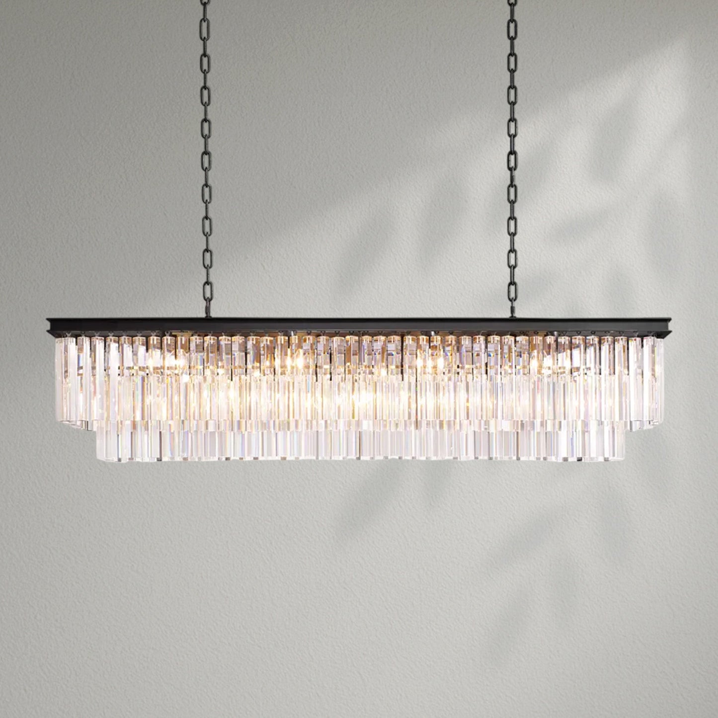 1920s Odeom Rectangular Chandelier - Lightings Menu