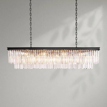 1920s Odeom Rectangular Chandelier - Lightings Menu