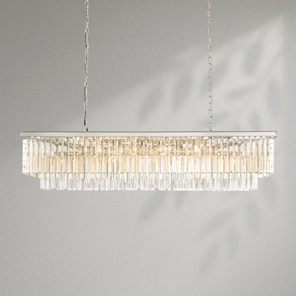 1920s Odeom Rectangular Chandelier - Lightings Menu