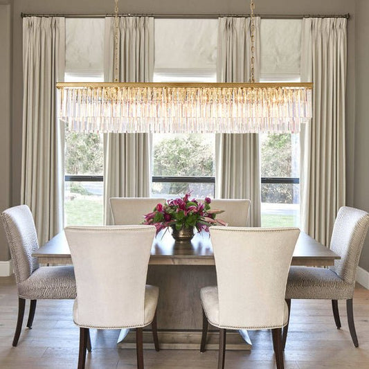1920s Odeom Rectangular Chandelier - Lightings Menu