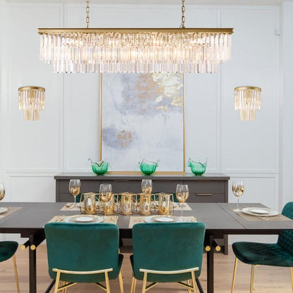 1920s Odeom Rectangular Chandelier - Lightings Menu