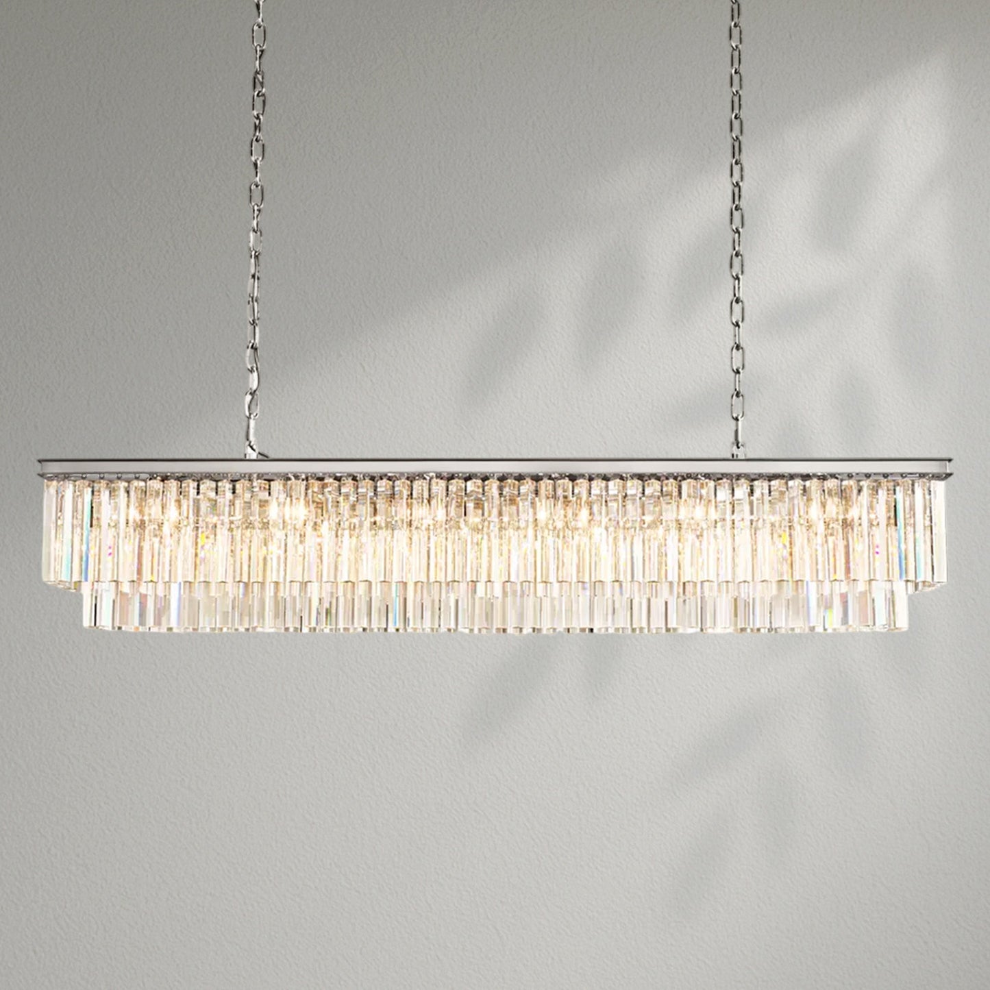 1920s Odeom Rectangular Chandelier - Lightings Menu