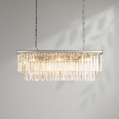 1920s Odeom Rectangular Chandelier - Lightings Menu