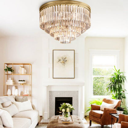 1920s Odeom Round Flushmount - Lightings Menu