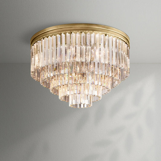 1920s Odeom Round Flushmount - Lightings Menu