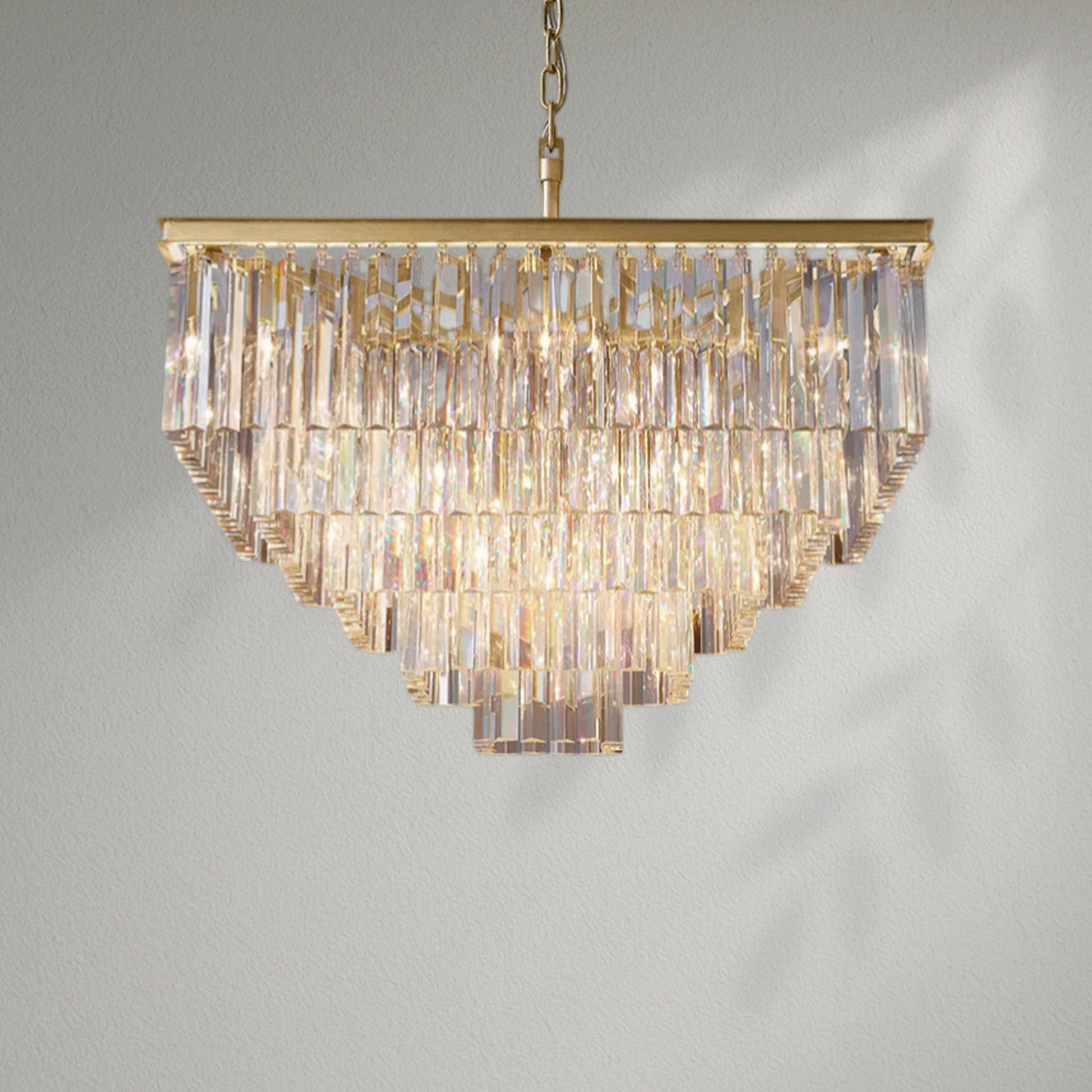 1920s Odeom Square Chandelier - Lightings Menu