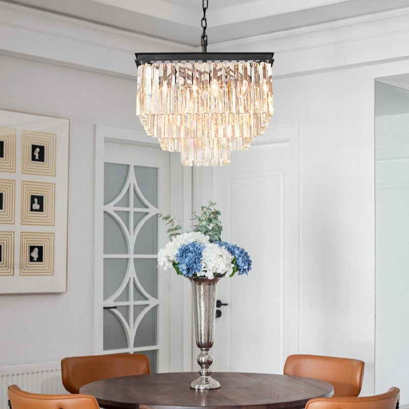 1920s Odeom Square Chandelier - Lightings Menu