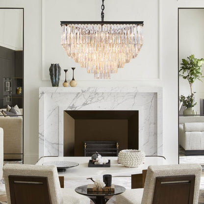 1920s Odeom Square Chandelier - Lightings Menu