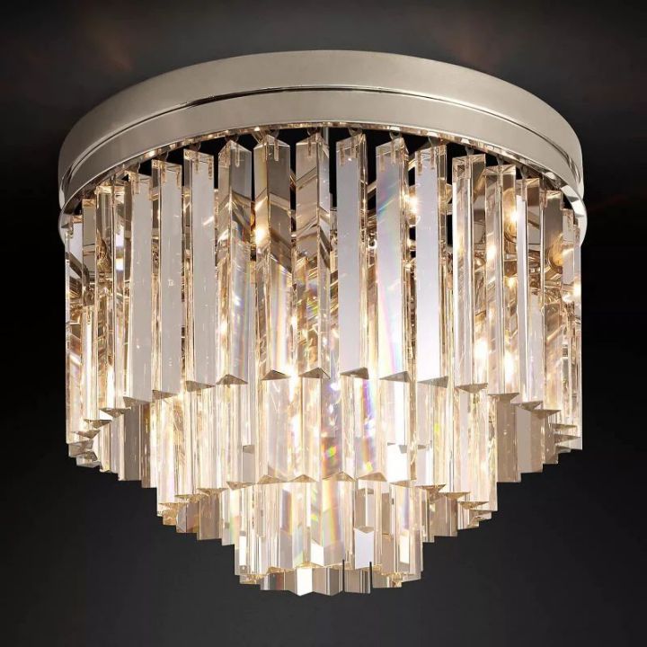 Zella Multi-Layer Round Flushmount 20"D