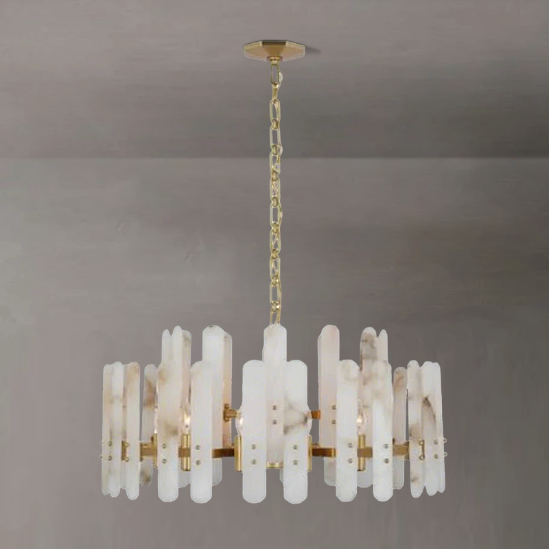 Aerin Bonnington Large Alabaster Chandelier