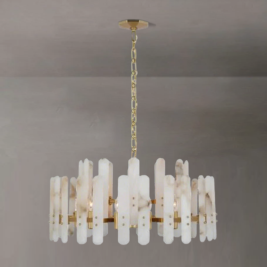 Aerin Bonnington Large Alabaster Chandelier