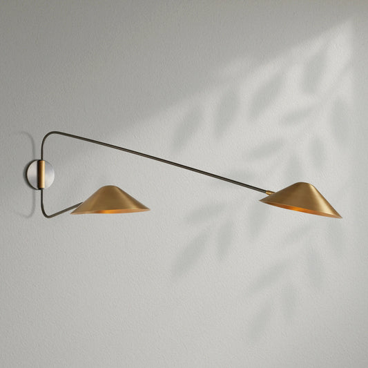 Simm Long Arm 2-Light Wall Sconce