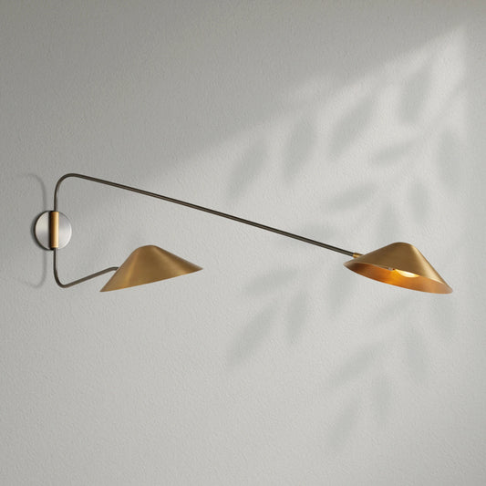 Simm Long Arm 2-Light Wall Sconce