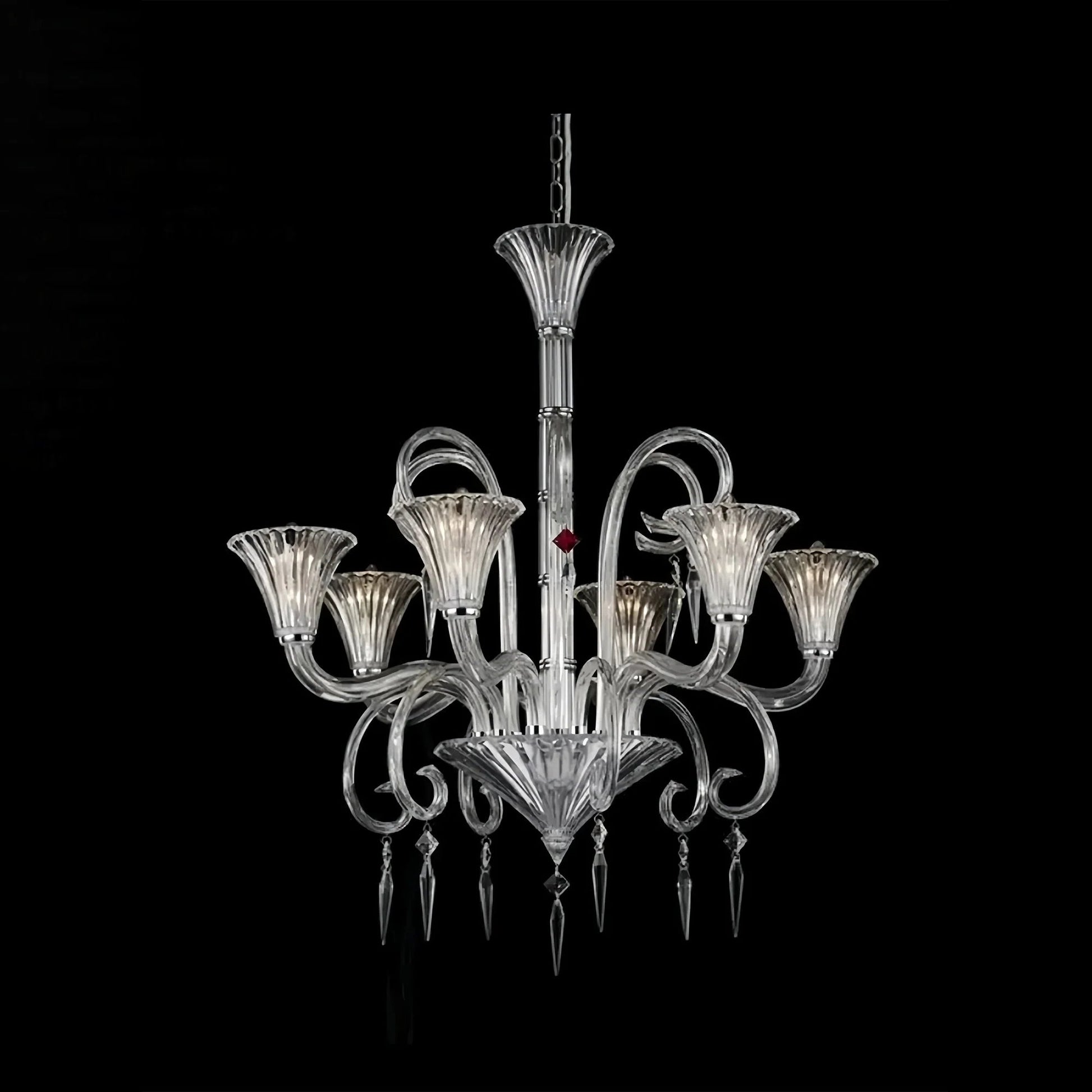 6 Lights Heritage Crystal Lighting - Lightings Menu