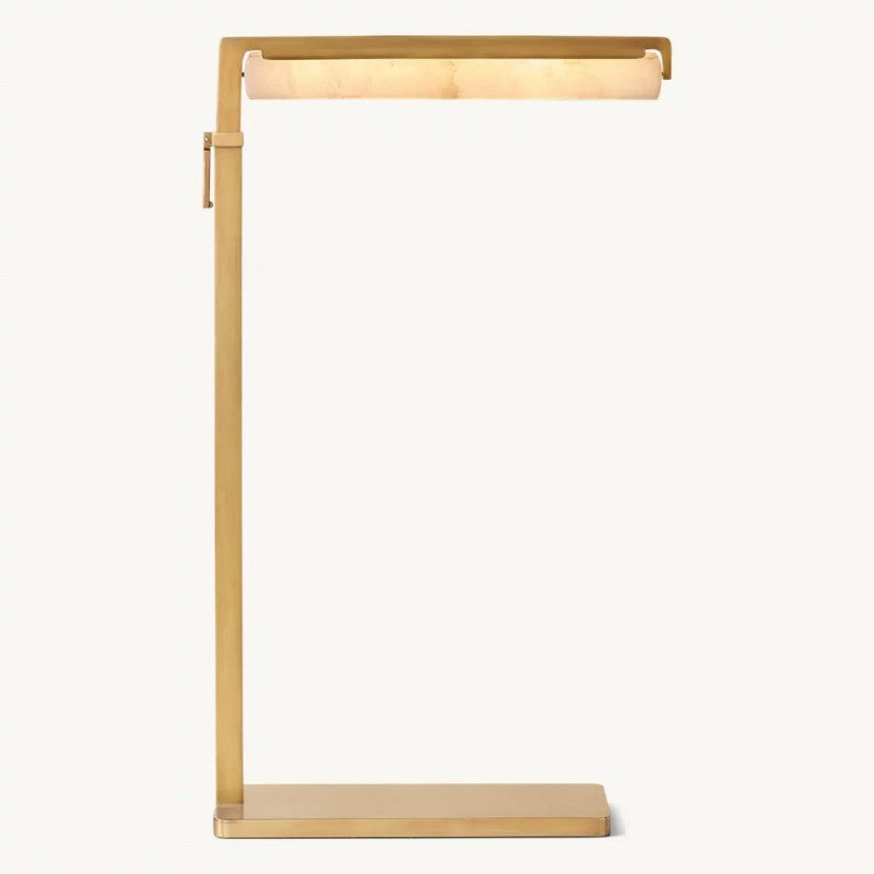 Audon Alabaster Task Floor Lamp