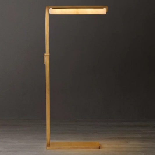Audon Alabaster Task Floor Lamp