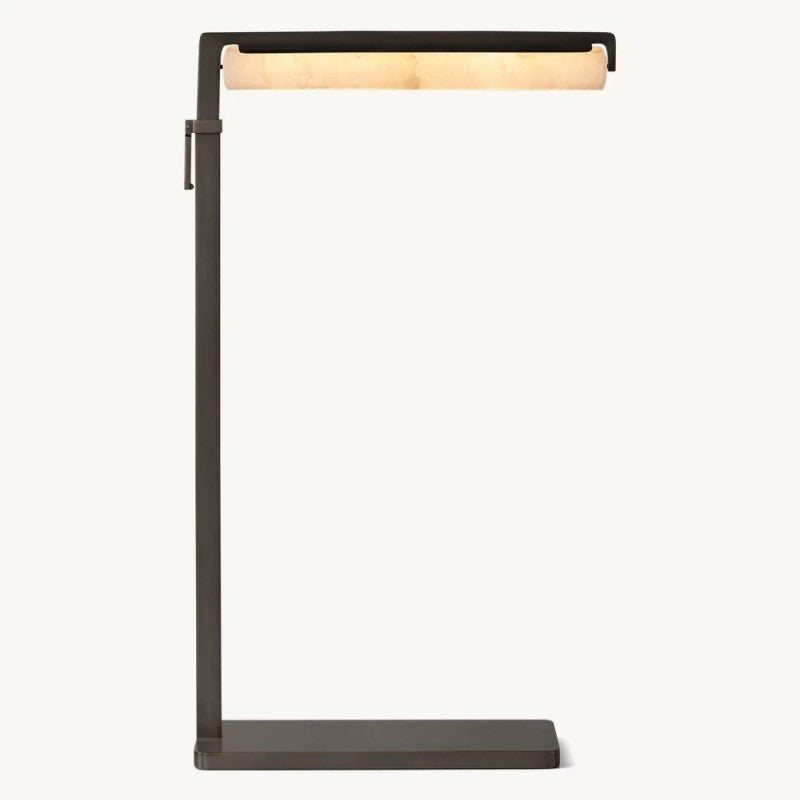 Audon Alabaster Task Floor Lamp