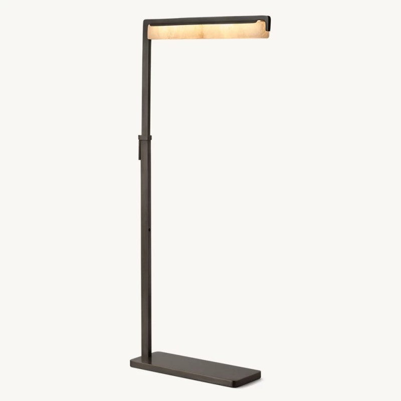 Audon Alabaster Task Floor Lamp