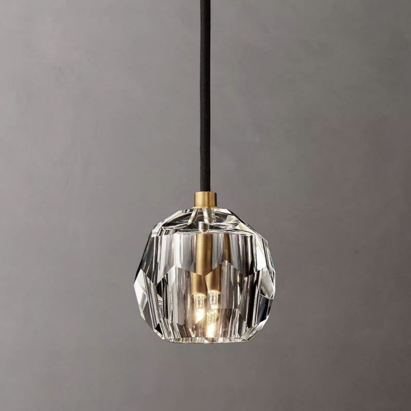 Kalle Clear Cristal  Glass Cord Pendant