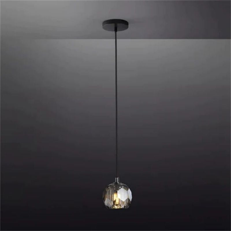 Kalle Smoke Cristal Glass Rod Pendant