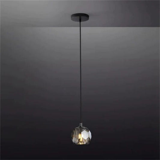 Kalle Smoke Cristal Glass Rod Pendant