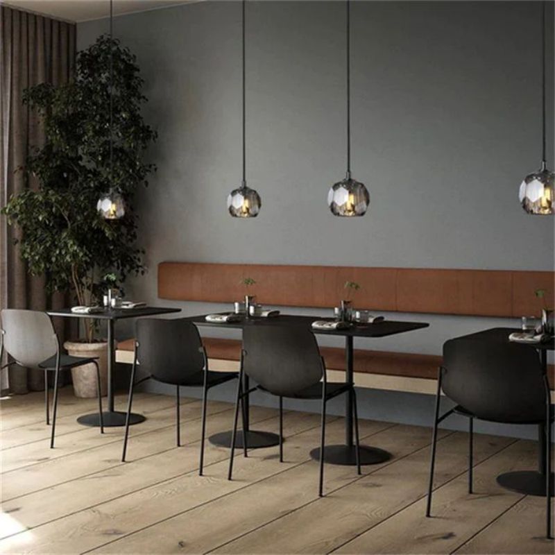 Kalle Smoke Cristal Glass Rod Pendant