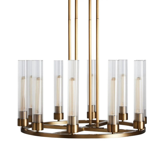 Chgakle Glass Round Chandelier