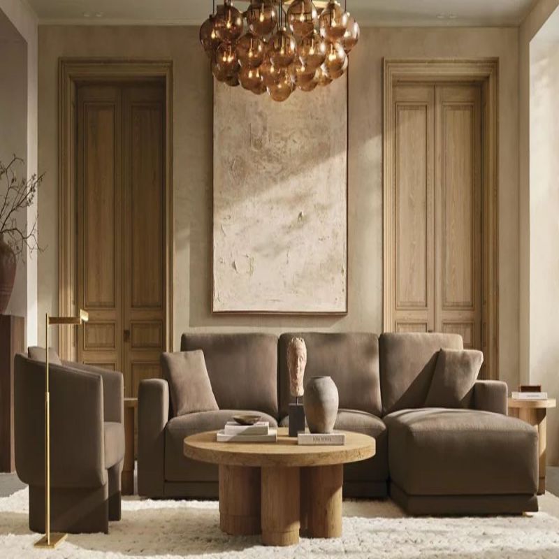 Cabrette Round  Living Room Chandelier 60"