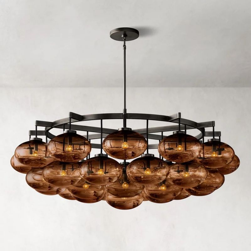 Cabrette Round  Living Room Chandelier 60"