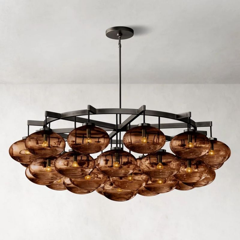 Cabrette Round  Living Room Chandelier 60"