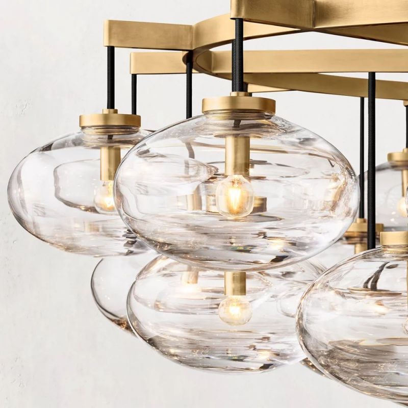 Cabrette Round  Living Room Chandelier 60"