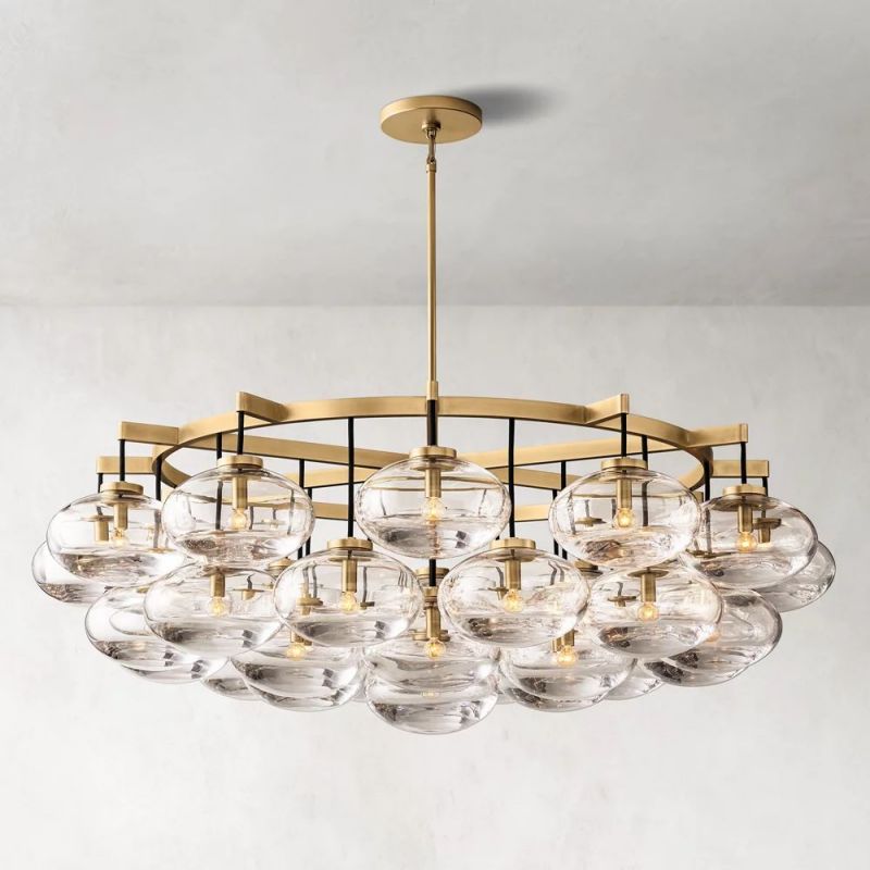Cabrette Round  Living Room Chandelier 60"
