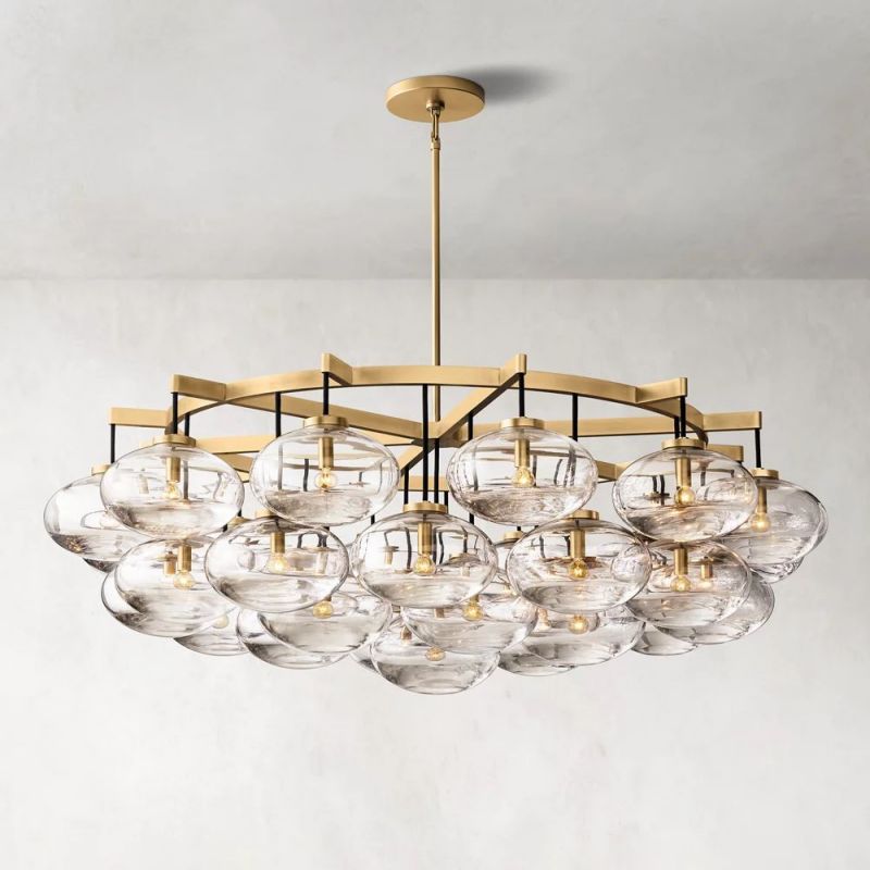 Cabrette Round  Living Room Chandelier 60"