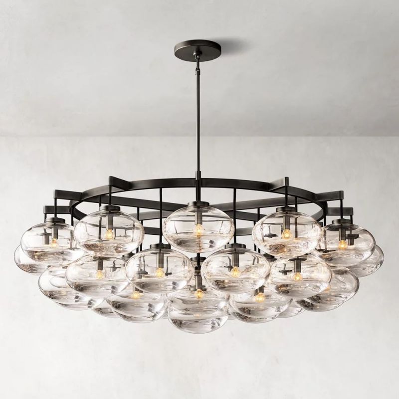 Cabrette Round  Living Room Chandelier 60"