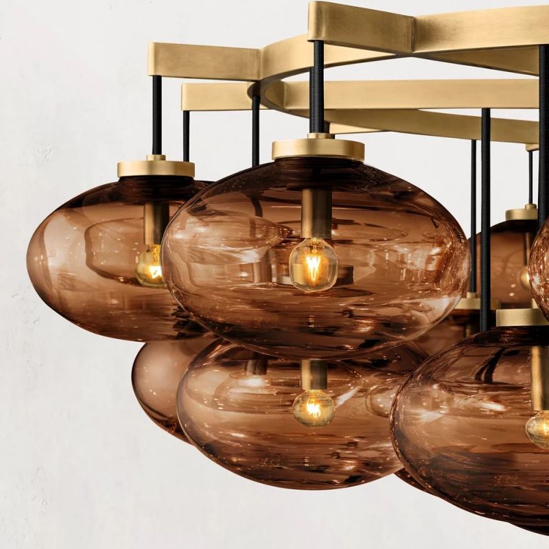 Cabrette Round  Living Room Chandelier 60"