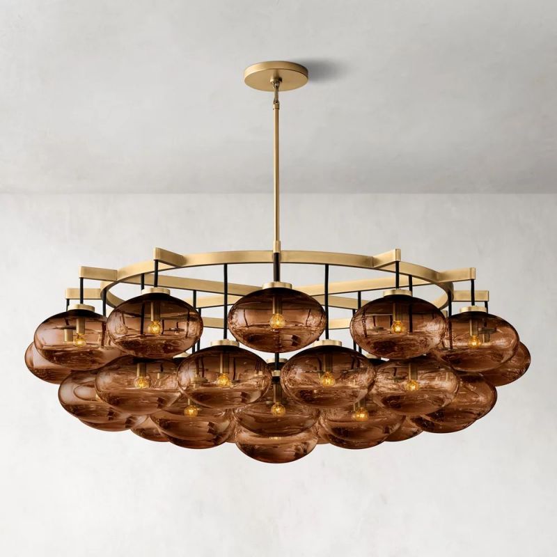Cabrette Round  Living Room Chandelier 60"