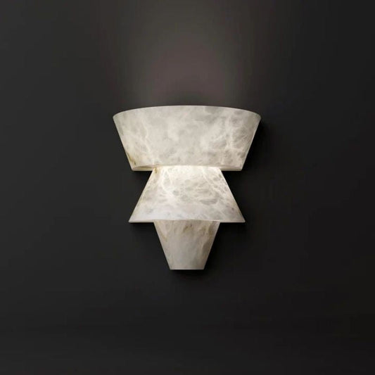 Alabaster Torch Wall Sconce 9”
