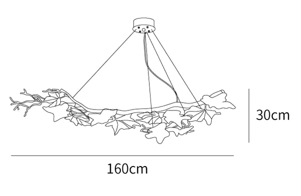 Aolio Branch Brass Chandelier