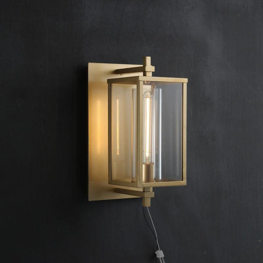 Deapx Square Modern Glass Wall Sconce 16"H 23'’H