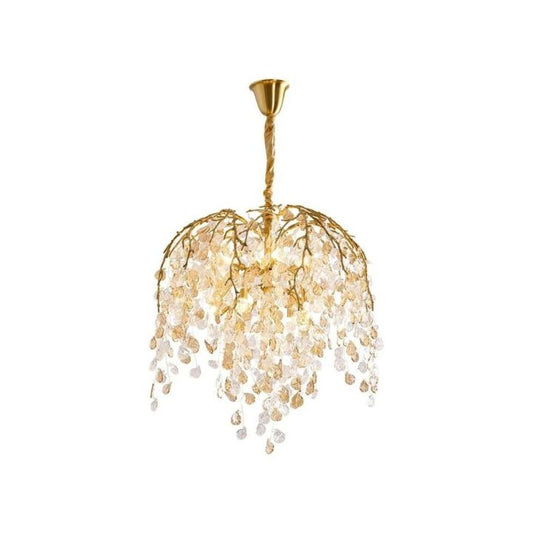 Cdyllic Glass Leaves Chandelier