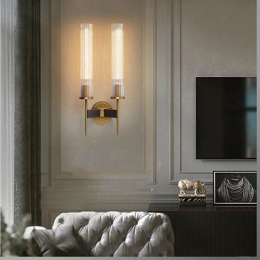 Cannelo Industrial Double Shade Wall Sconce