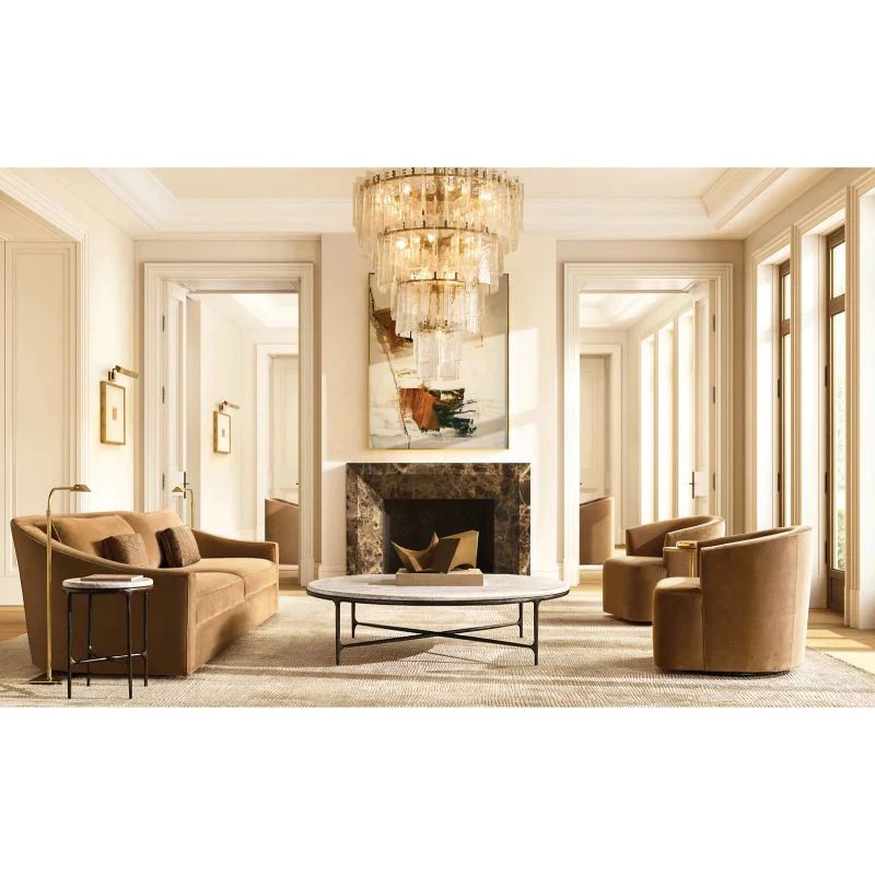 Lattica Multi-Layer Round Living Room Chandelier 47"